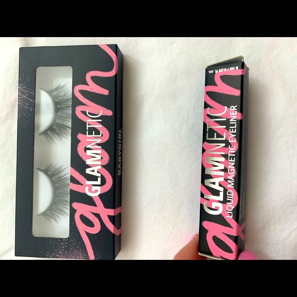 Glamnetic eyeliner and eyelashes